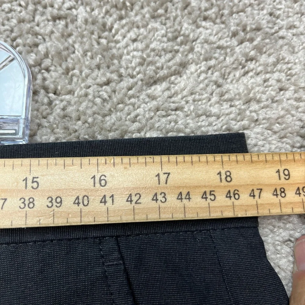 Banana Republic Dress Pants Mens 36x30 Black Flat Front Straight Leg Classic